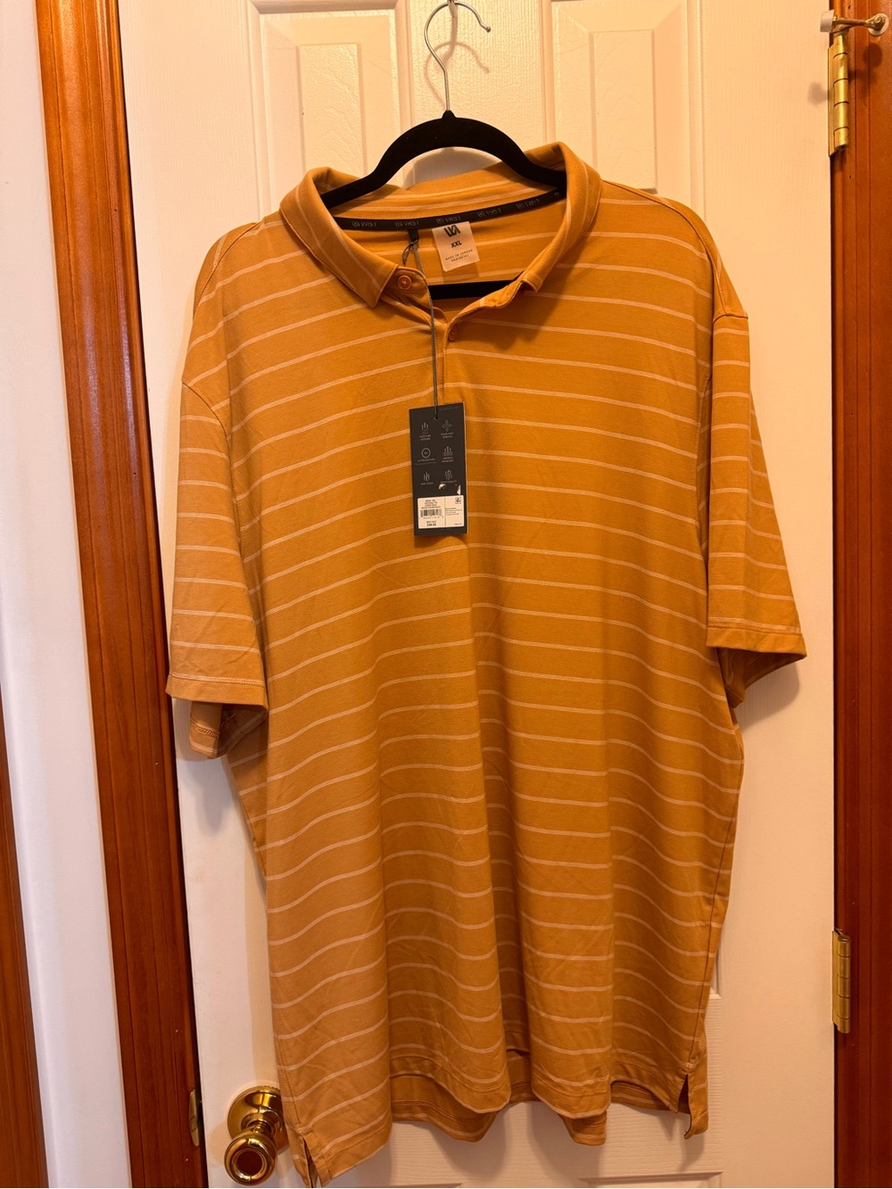 VRST MENS Striped Polo Shirt XXL NWT